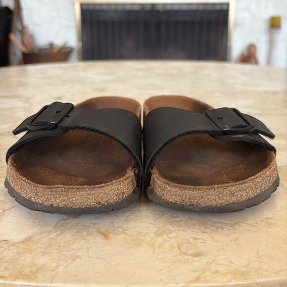 Birkenstock Classic Madrid Sandals Birko-Flor - Black - Picture 13 of 15